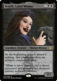 Braids, Cabal Minion (Foil Etched) - Modern Horizons 2 - Magic: The Gathering card