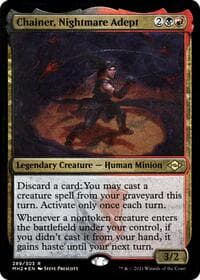 Chainer, Nightmare Adept (Foil Etched) - Modern Horizons 2 - Magic: The Gathering card