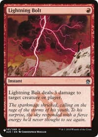 Lightning Bolt (A25) - The List Reprints - Magic: The Gathering card