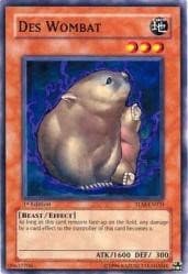 Des Wombat - The Lost Millennium - YuGiOh card