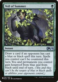 Veil of Summer - The List Reprints - Magic: The Gathering card