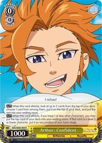 Arthur: Confident - The Seven Deadly Sins - Weiss Schwarz card