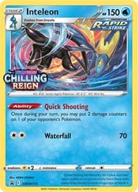 Inteleon - SWSH113 (Prerelease) - SWSH: Sword & Shield Promo Cards - Pokemon card