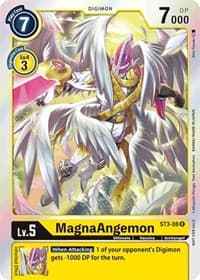 MagnaAngemon - ST3-08 (Great Legend Pre-Release) - Starter Deck 03: Heaven's Yellow - Digimon Card Game card