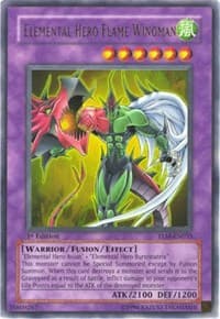 Elemental HERO Flame Wingman - The Lost Millennium - YuGiOh card