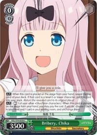 Bribery, Chika - Kaguya-sama: Love is War - Weiss Schwarz card