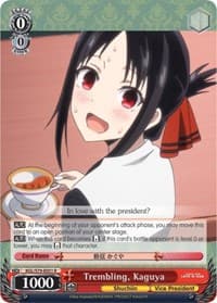 Trembling, Kaguya - Kaguya-sama: Love is War - Weiss Schwarz card