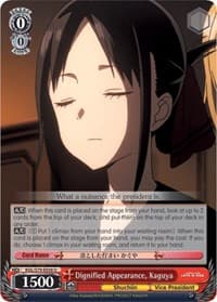 Dignified Appearance, Kaguya - Kaguya-sama: Love is War - Weiss Schwarz card