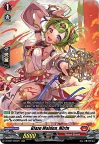 Blaze Maiden, Mirin - D-SS01: Festival Collection 2021 - Cardfight Vanguard card