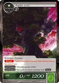Babel Tree - The Dawn of Valhalla - Force of Will card