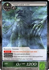 Solid Giant Tree - The Dawn of Valhalla - Force of Will card