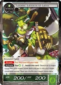Gnome, Element of Earth - The Dawn of Valhalla - Force of Will card