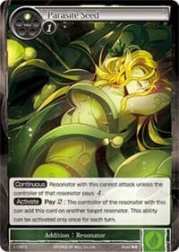 Parasite Seed - The Dawn of Valhalla - Force of Will card