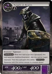 Knight of Regret - The Dawn of Valhalla - Force of Will card