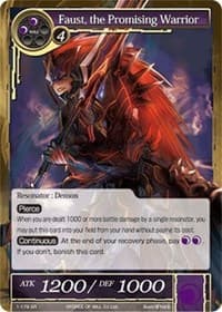 Faust, the Promising Warrior - The Dawn of Valhalla - Force of Will card