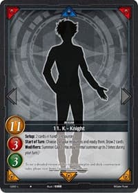 11. K - Knight - Starter Deck: Summon the Fell Dragons! - Gate Ruler card