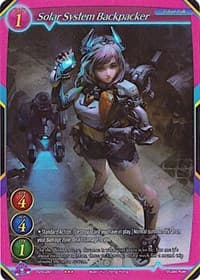 Solar System Backpacker (Gold Text) - Dawn of the Multiverse Alliance - Gate Ruler card