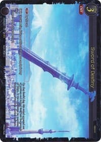 Sword of Destiny (Gold Text) - Dawn of the Multiverse Alliance - Gate Ruler card