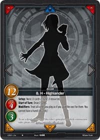 8. H - Highlander (A) - Dawn of the Multiverse Alliance - Gate Ruler card