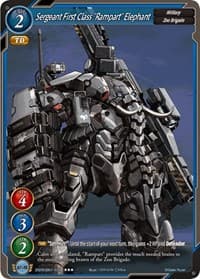 Sergeant First Class "Rampart" Elephant - Dawn of the Multiverse Alliance - Gate Ruler card