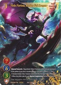 Viola Furiosa, Raging Fell Dragon (Full Art) - Dawn of the Multiverse Alliance - Gate Ruler card