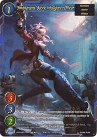 "Smithereens" Becky, Intelligence Officer (Full Art) - Dawn of the Multiverse Alliance - Gate Ruler card