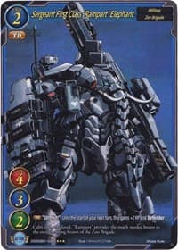 Sergeant First Class "Rampart" Elephant (Extended Art) - Dawn of the Multiverse Alliance - Gate Ruler card