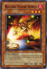 Raging Flame Sprite - Structure Deck: Blaze of Destruction - YuGiOh card