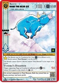 Babe The Blue Ox - Cryptid Nation: Kickstarter Edition - MetaZoo card