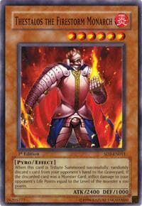 Thestalos the Firestorm Monarch - Structure Deck: Blaze of Destruction - YuGiOh card
