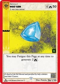 Holy Gem - Cryptid Nation: Kickstarter Edition - MetaZoo card