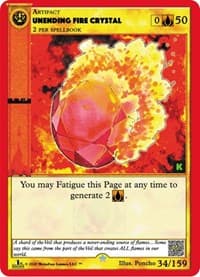 Unending Fire Crystal - Cryptid Nation: Kickstarter Edition - MetaZoo card