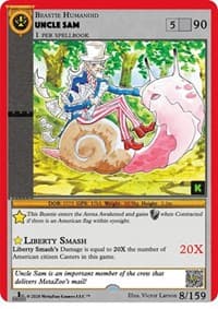 Uncle Sam - Cryptid Nation: Kickstarter Edition - MetaZoo card