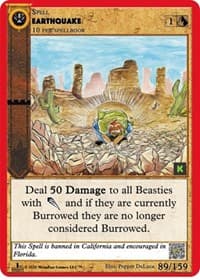 Earthquake - Cryptid Nation: Kickstarter Edition - MetaZoo card