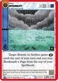 Invisibility - Cryptid Nation: Kickstarter Edition - MetaZoo card