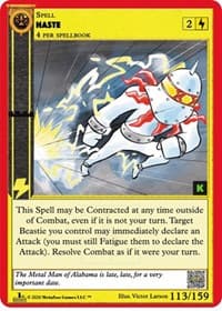 Haste - Cryptid Nation: Kickstarter Edition - MetaZoo card