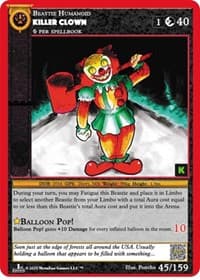 Killer Clown - Cryptid Nation: Kickstarter Edition - MetaZoo card