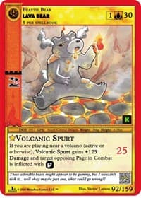 Lava Bear - Cryptid Nation: Kickstarter Edition - MetaZoo card
