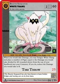 White Thang - Cryptid Nation: Kickstarter Edition - MetaZoo card