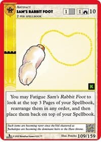 Sam's Rabbit Foot - Cryptid Nation: Kickstarter Edition - MetaZoo card