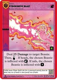 Pyrokinetic Blast - Cryptid Nation: Kickstarter Edition - MetaZoo card