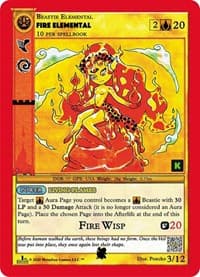 Fire Elemental - Cryptid Nation: Kickstarter Edition Tribal Theme Decks - MetaZoo card