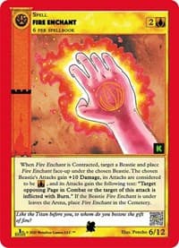 Fire Enchant - Cryptid Nation: Kickstarter Edition Tribal Theme Decks - MetaZoo card