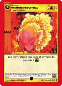 Unending Fire Crystal - Cryptid Nation: Kickstarter Edition Tribal Theme Decks - MetaZoo card