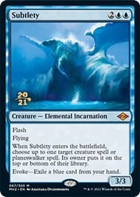 Subtlety - Prerelease Cards - Magic: The Gathering card