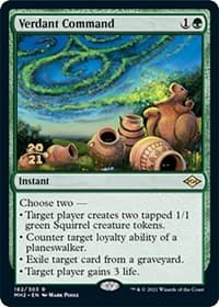 Verdant Command - Prerelease Cards - Magic: The Gathering card