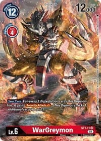 WarGreymon - ST1-11 (Premier TO Event June 2021) - Starter Deck 01: Gaia Red - Digimon Card Game card