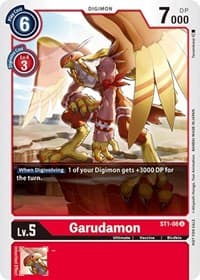 Garudamon - ST1-08 (Tamer Party Vol. 2 Promo) - Starter Deck 01: Gaia Red - Digimon Card Game card