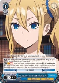 Subservient Relationship, Ai - Kaguya-sama: Love is War - Weiss Schwarz card