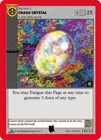 Chaos Crystal (Alpha Iceman) - Cryptid Nation: Kickstarter Edition Tribal Theme Decks - MetaZoo card